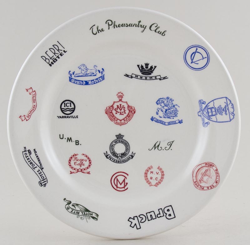 Plate sample c1950s